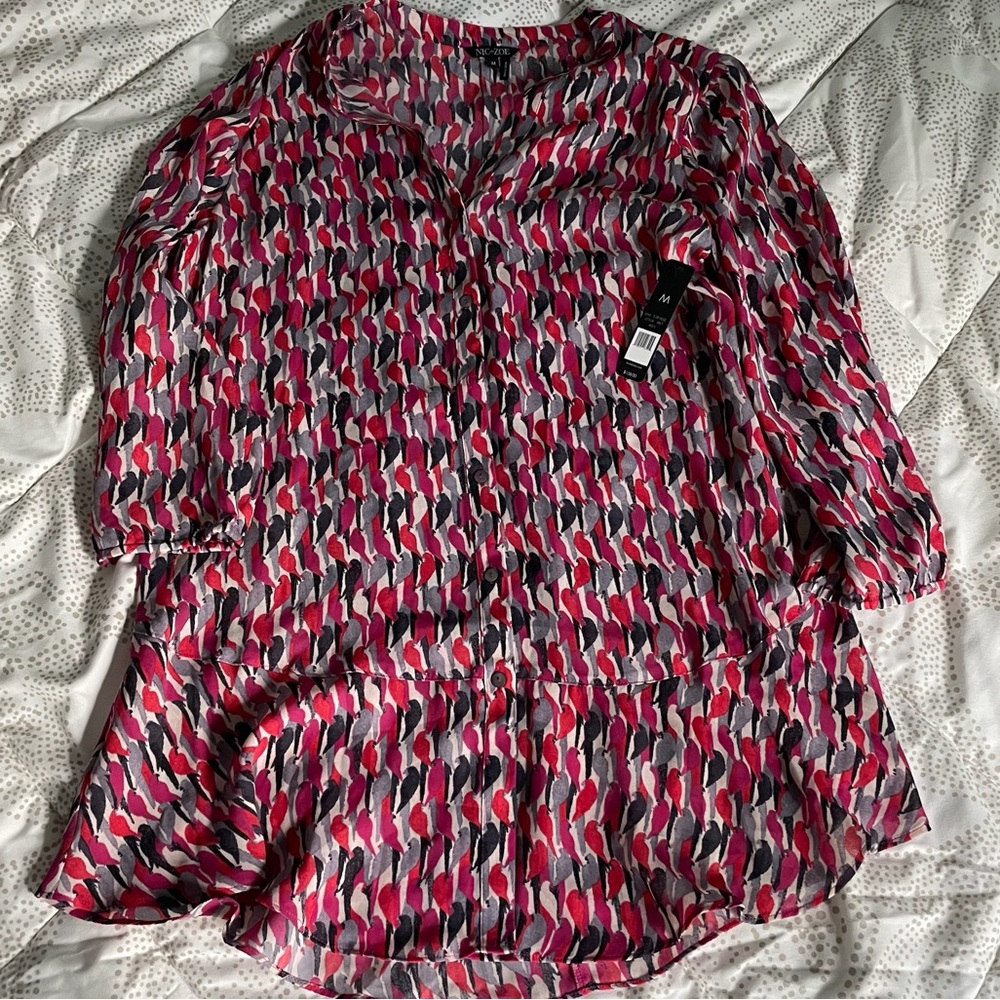 Nic + Zoe tunic top size medium nwt